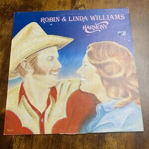 ROBIN & LINDA WILLIAMS "HARMONY" LP 12" VINYL (1981, JUNE APPAL)